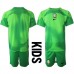 Brasil Keeper Bortedraktsett Barn VM 2022 Korte ermer (+ Korte bukser)
